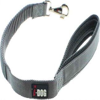 I-DOG Elastic Comfort Leash Black/Grey 60 см