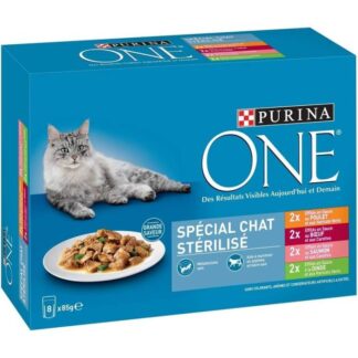 Purina One Cat Стерилизованный мультисорт 8 x 85 г
