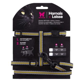 Martin Sellier Harness Leash Trio Black Cat