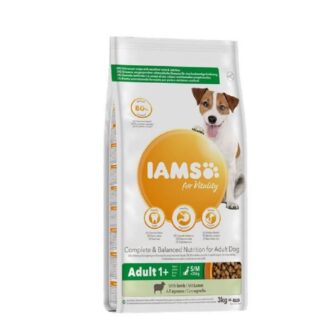 IAMS Vitality корм для взрослых собак мелких и средних пород ягненка 3 кг