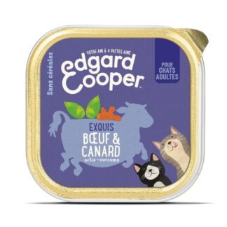 Edgard & Cooper Exquis Beef & Duck для взрослых кошек 19 x 85 г