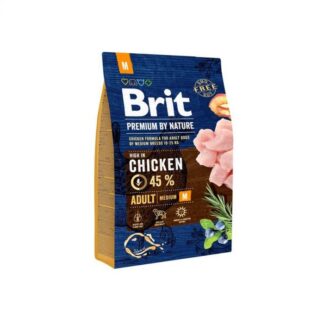 Brit Premium by Nature M для взрослых собак 3 кг