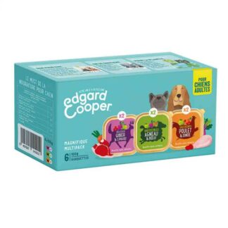 Edgard & Cooper Multipack Chicken and Lamb and Game для взрослых собак 6 x 100 г
