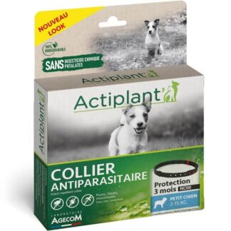 Actiplant Противопаразитарный ошейник для собак черный 2-15 кг