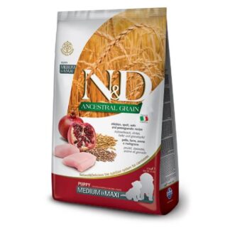 Farmina N&D Ancestral Grain Puppy Medium/Maxi Pomegranate Chicken 12 кг
