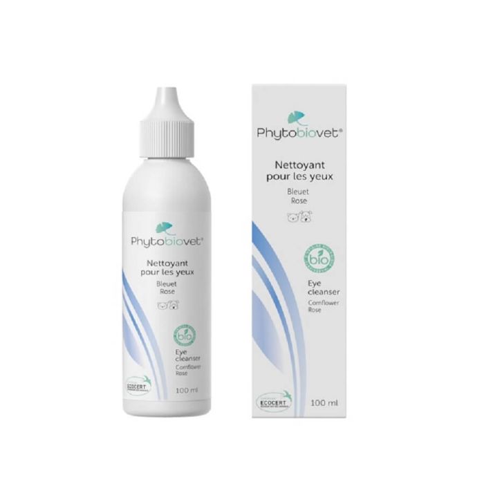 Phytobiovet Органический очиститель глаз для собак и кошек 100 мл