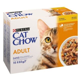 Purina Cat Chow Adult Chicken 10 x 85 г