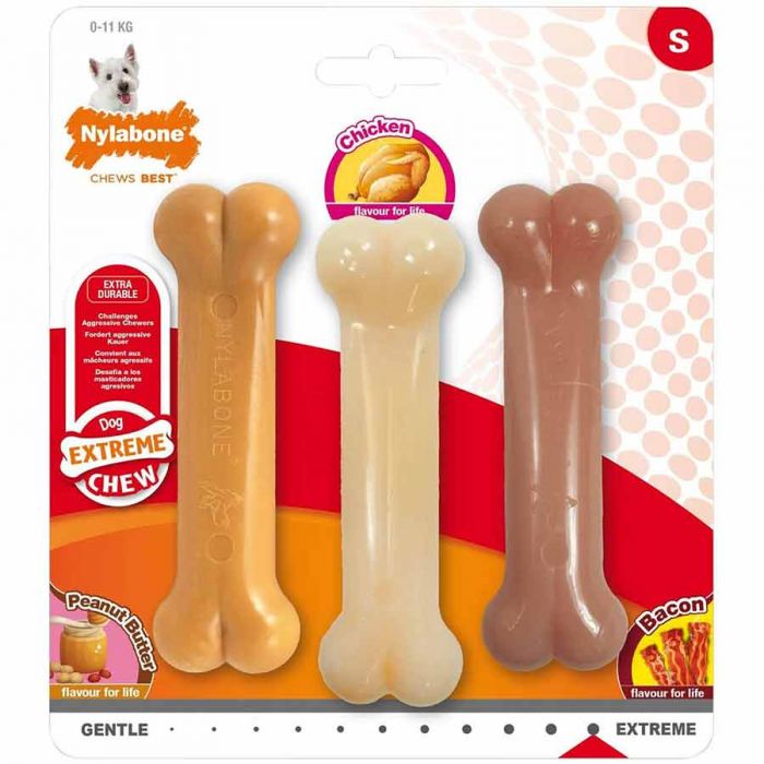 Nylabone Power Chew Value Pack Bone 3x S
