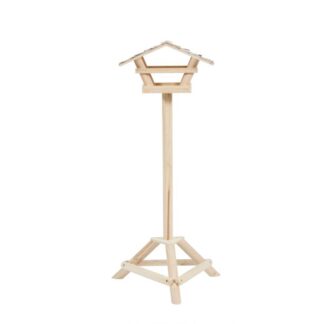 Кормушка Zolux Beaver с березовой крышей на ножке