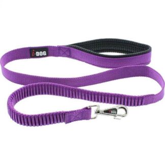 I-DOG Elastic Comfort Leash Фиолетовый/Серый 120 см