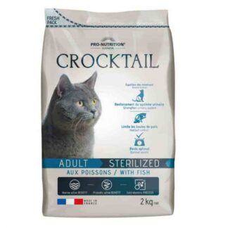 Flatazor Crocktail Cat стерилизованный с рыбой 2 кг