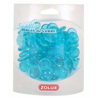 Бусины стеклянные Zolux с сапфировым стеклом 440 гр.