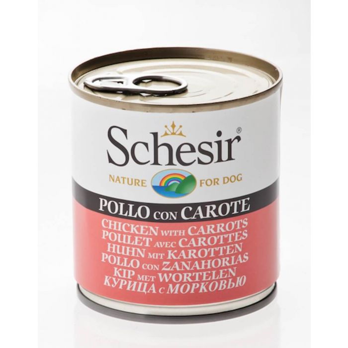Schesir Цыпленок с морковью в желе для собак 16 x 285 г