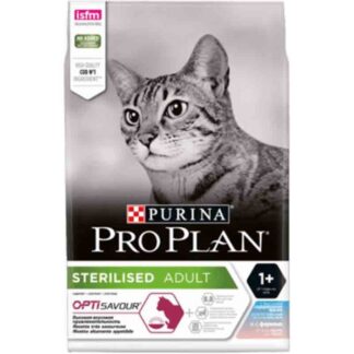 Purina Proplan Optisavour Adult Cat Стерилизованная треска и форель 3 кг