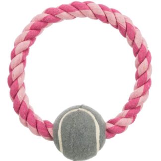 Веревочное кольцо Trixie с теннисным мячиком для собак