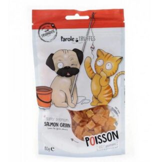 Parole de Truffles Treats Кусочки лосося для кошек и собак 80 г
