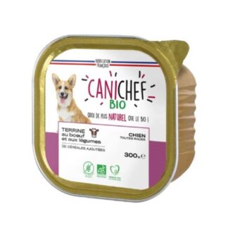 Canichef Terrine Bio говядина без злаков для собак 9 x 300 г
