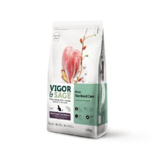Vigor & Sage стерилизованный корм для кошек, 10 кг