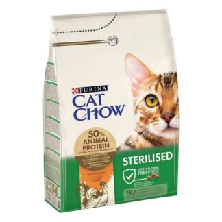 Purina Cat Chow стерилизованная кошка индейка 3 кг