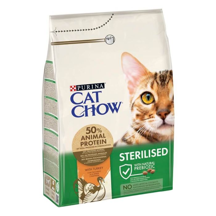 Purina Cat Chow стерилизованная кошка индейка 3 кг