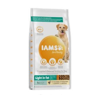 IAMS Vitality лайт корм для взрослых собак с курицей 12 кг