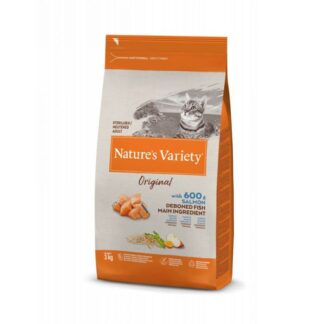 Nature's Variety Original Стерилизованный лосось для кошек 3 кг