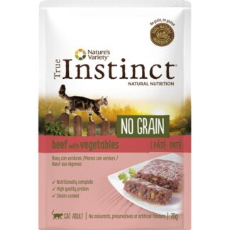 True Instinct No Grain Beef & Vegetables Wet Cat 8x70g
