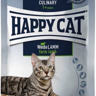 Happy Cat Culinary Meat In Sauce WeideLamm Pouch 85gr x 24tk