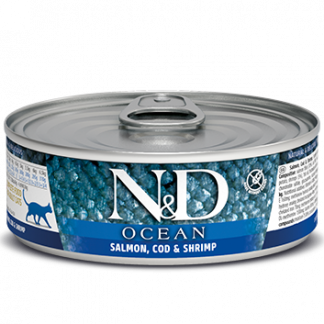 Farmina N&D Ocean Cat Salmon Codfish Shrimps 80g