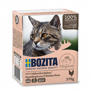 Bozita Cat, Chicken Liver Chunks in Jelly 16x370g