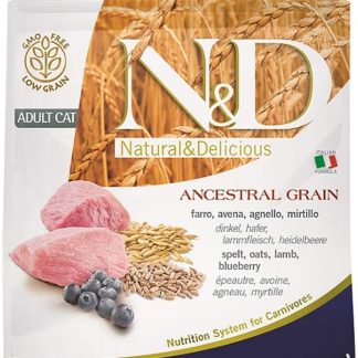 Farmina N&D Ancestral Grain Cat Adult Lamb & Blueberry 300gr