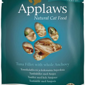 Applaws Natural Wet Cat Food, Tuna Fillet with Anchovy in Broth 70 g