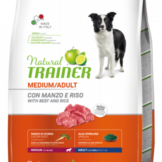 Trainer Natural Dog Adult Medium Beef&Rice 3,0kg