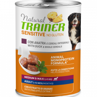 Trainer Natural Sensitive No Gluten Medium&Maxi Adult with duck 400gr