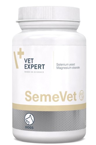 VetExpert SemeVet | 60 Tablets | Dietary Supplement Feed for Dogs | Support Reproduction in Male Dogs | Developed by Veterinarians | GMP Certified