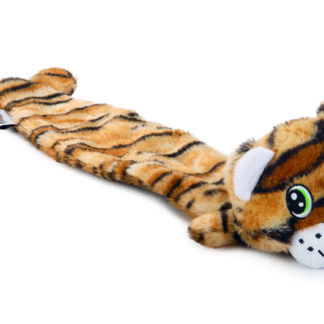 Beeztees Flatinos tiiger koeramänguasi 53 cm, pruun