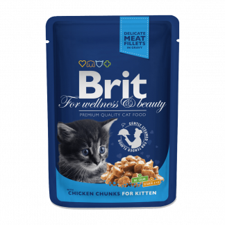 Brit Premium Chicken Chunks for Kitten einekotike kassipoegadele 100g
