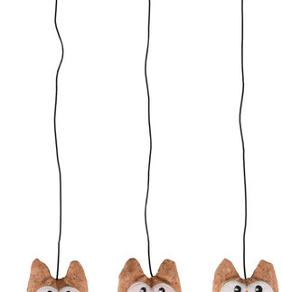 Flamingo kassi mänguasi, rippuv öökull, värvivalik