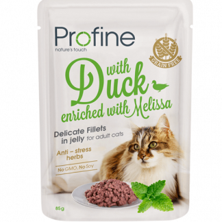 Profine Cat Pouch Duck in Jelly märgtoit kassidele 85g