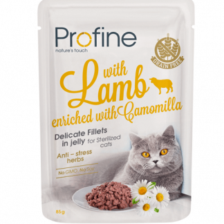 Profine Cat Pouch Lamb in Jelly märgtoit steriliseeritud kassidele 85g
