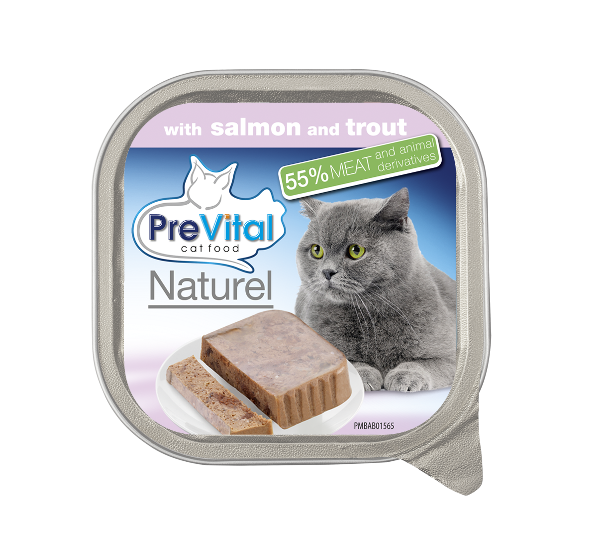 Prevital Naturel kassikonserv lõhe-ja forellipasteet 16x100g