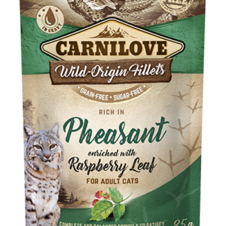 Carni Love Cat Pouch Pheasant with Raspberry Leaves einekotike kassidele 85g