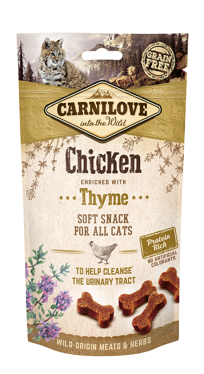 Carni Love Cat Snack Chicken Thyme närimismaiused kassile 50g