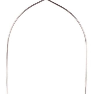 Arch swing, wire/wood, 15 × 27 cm