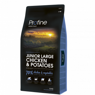 Profine Junior Large Chicken & Potatoes koeratoit 15 kg