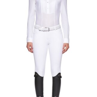 Cavalleria Toscana naiste tehniline võistluspluus, nööpidega M, valge