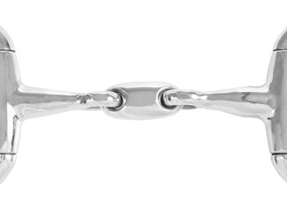 Horze hobuse kolmeosaline suuline, oliiv, 135 mm