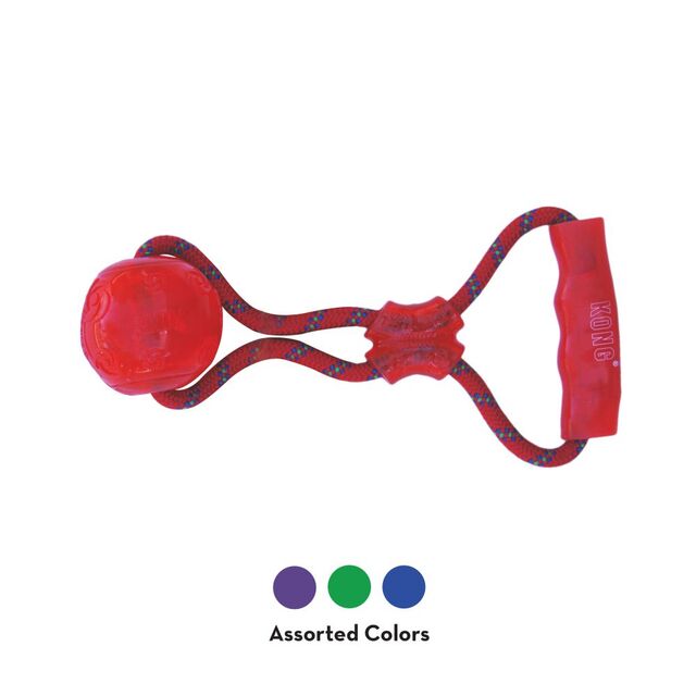 Kong Squeezz Ball käepidemega mänguasi koertele M