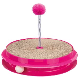 Scratch & Catch, plastic/cardboard, ø 35 × 7 cm, pink