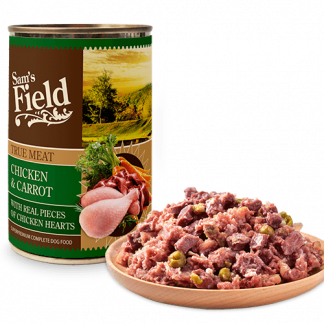 Sam's Field Chicken meat & carrot konserv koertele 400g
